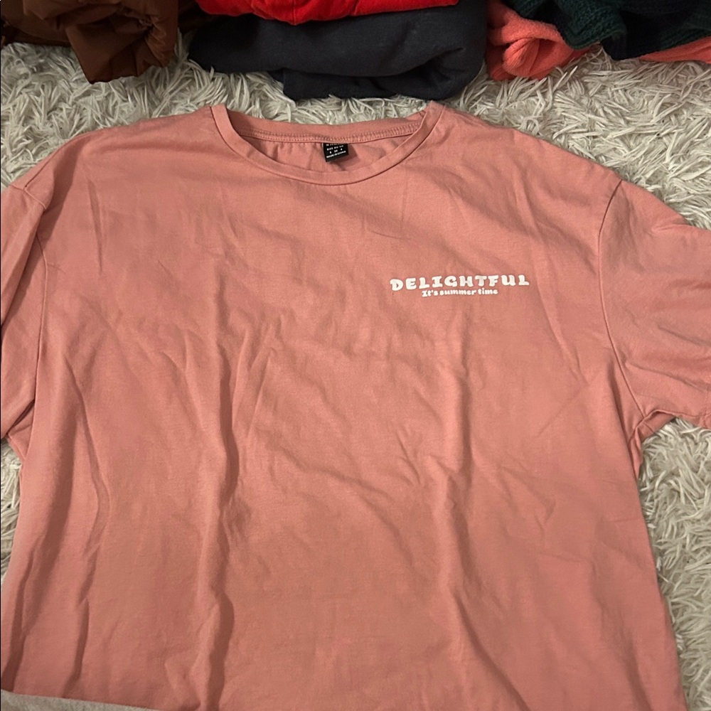 SHEIN Delightful Pink Tee